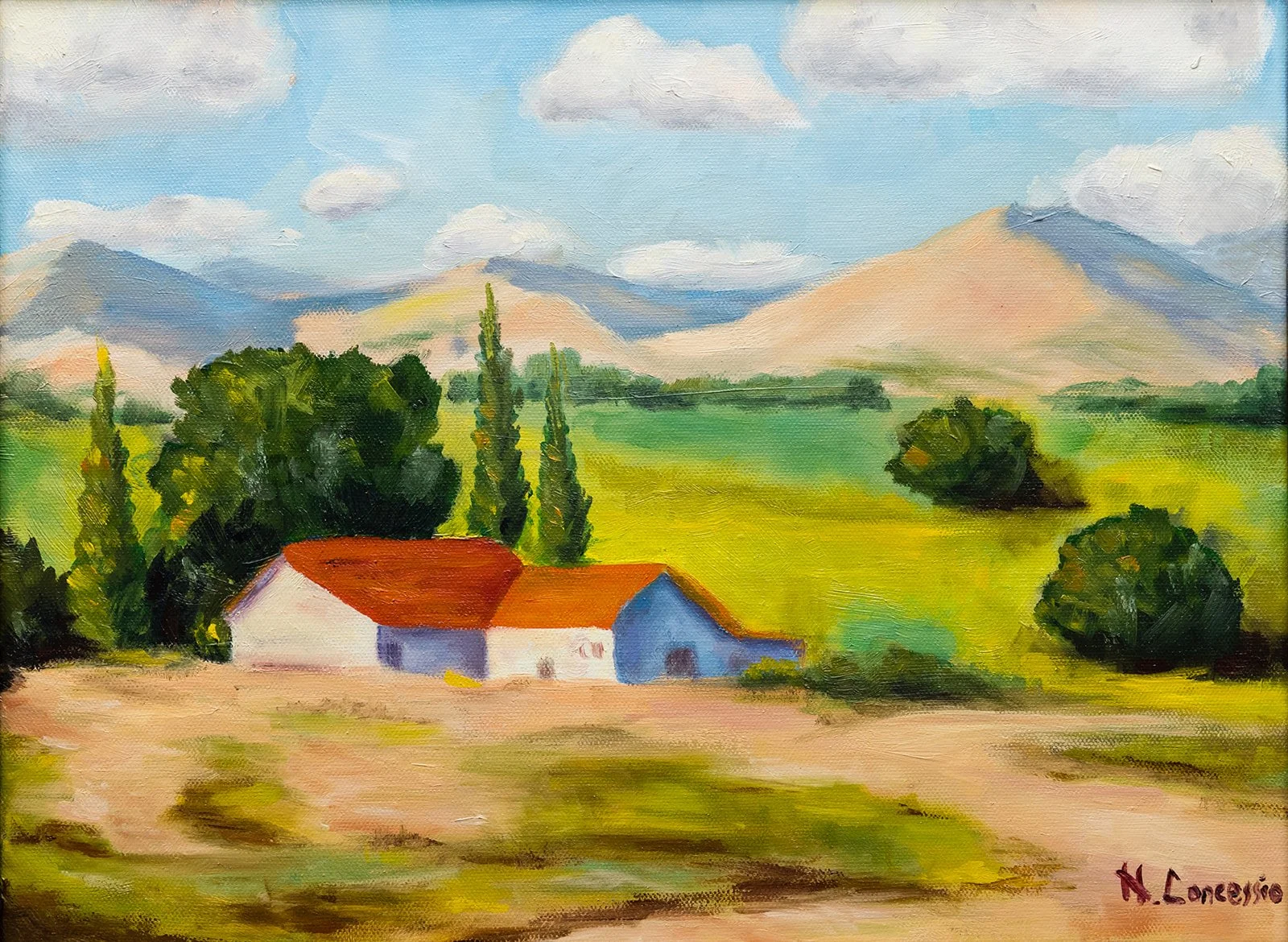 LAND UNFOLDING_12X16in_oil on canvas_2024