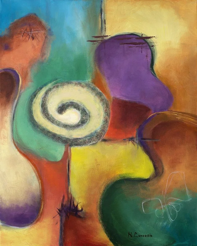 PENNY FOR YOUR THOUGHTS_24x30in_acrylic on canvas_2023