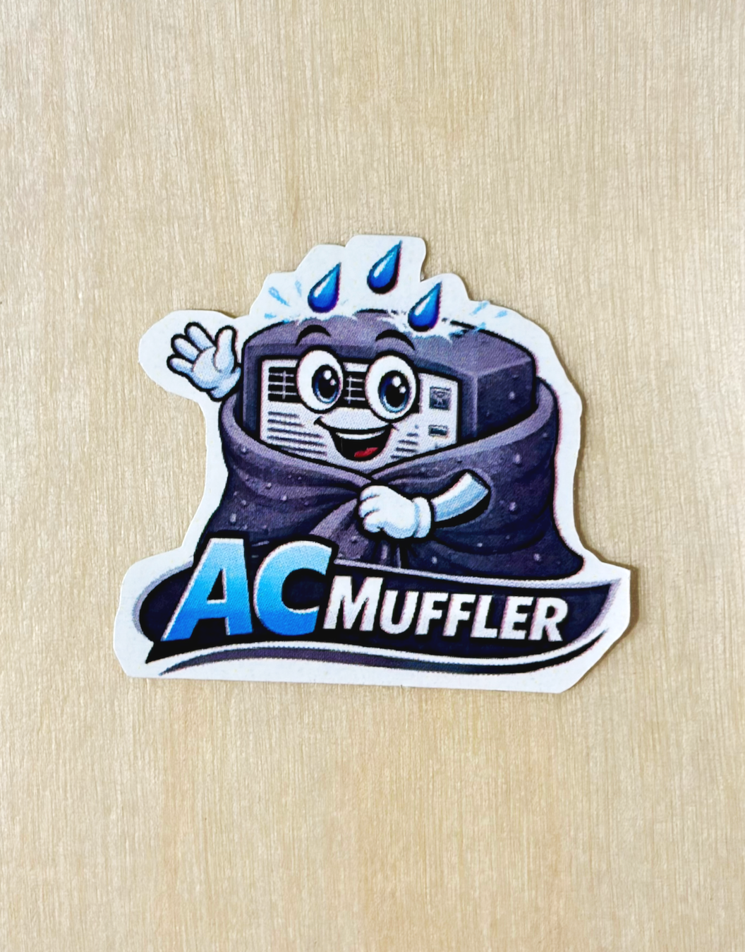 AC Muffler Sticker