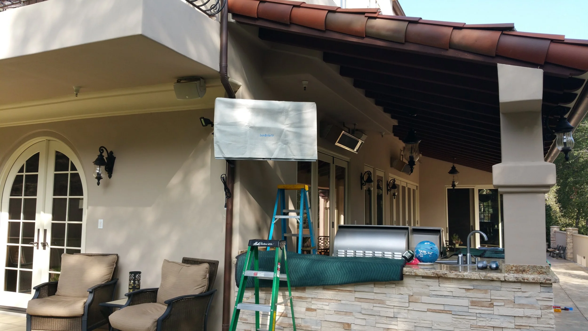 Ongoing work for installation of TV