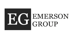 Emerson Group logo with 'EG' inside a black square and the company name to the right