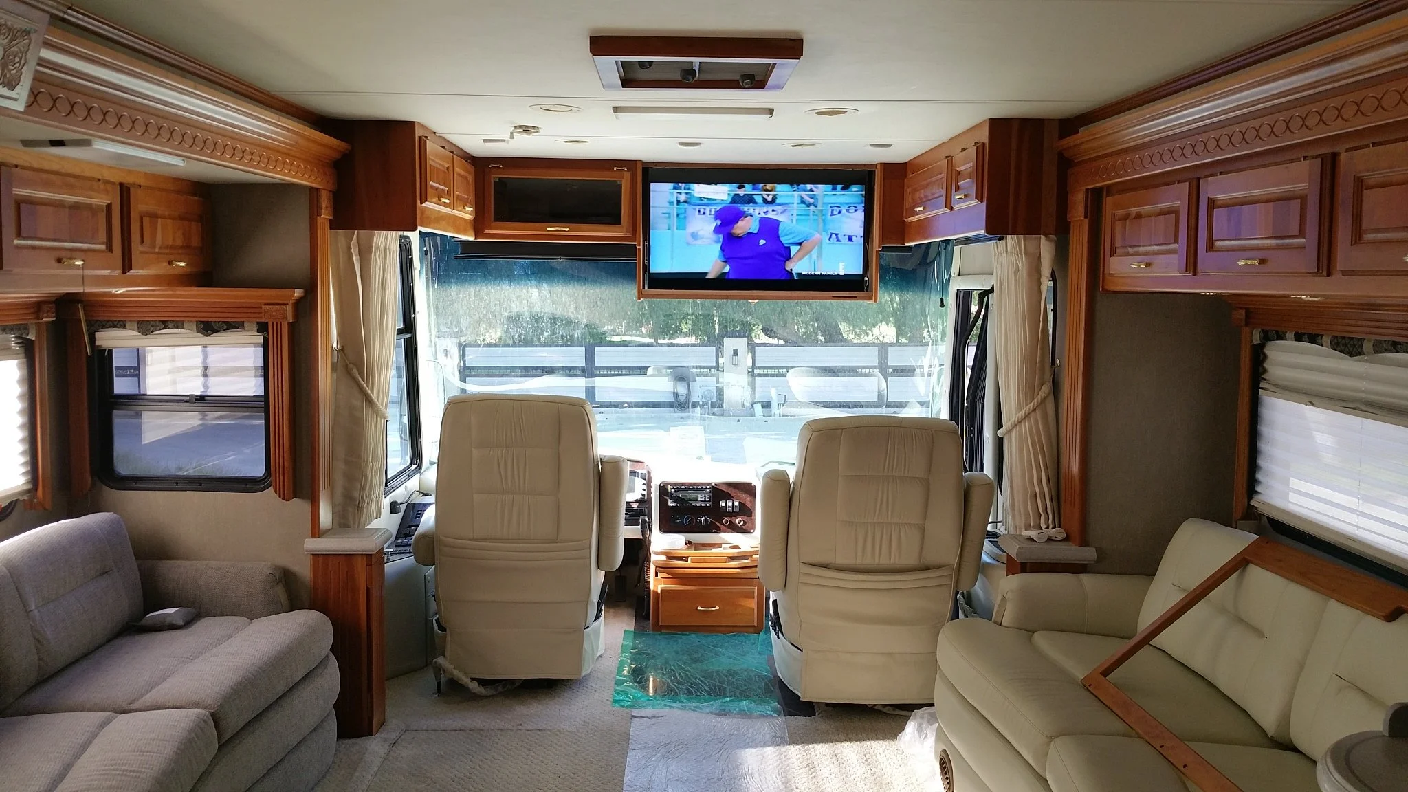 Installation of video and audio system on RV.