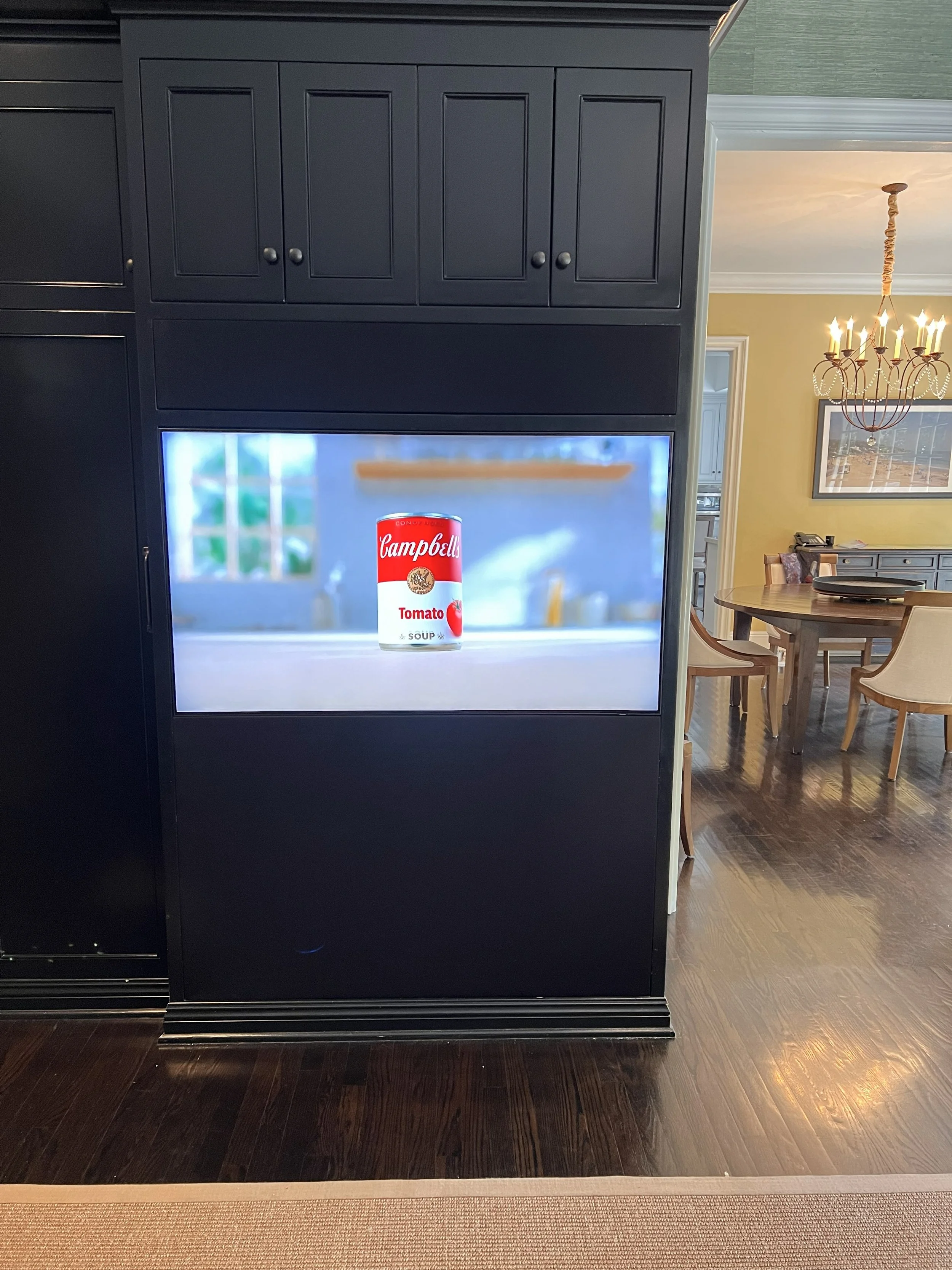 Installation of video system and set-up.