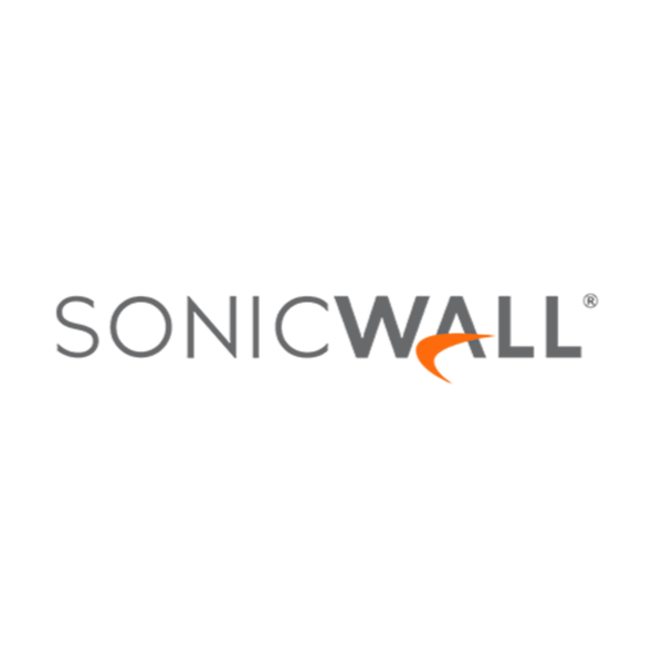SonicWall logo: cybersecurity company providing network security, cloud security, and threat protection for small-to-medium businesses (SMBs), enterprises, and government agencies.