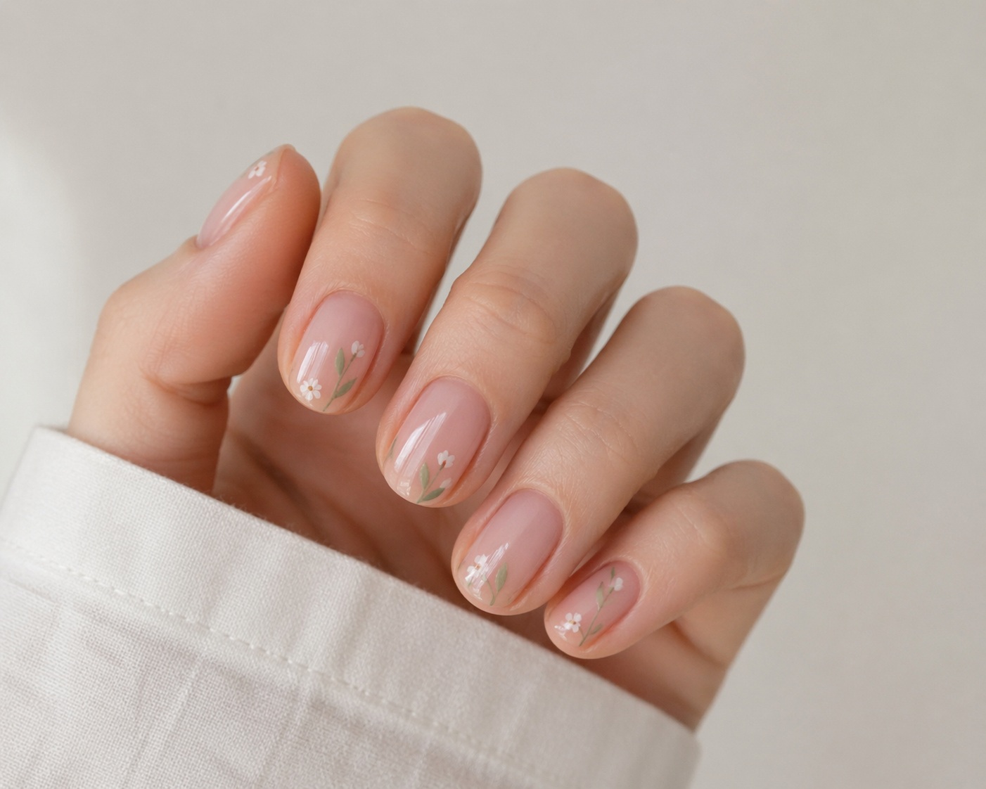 natural spring nails