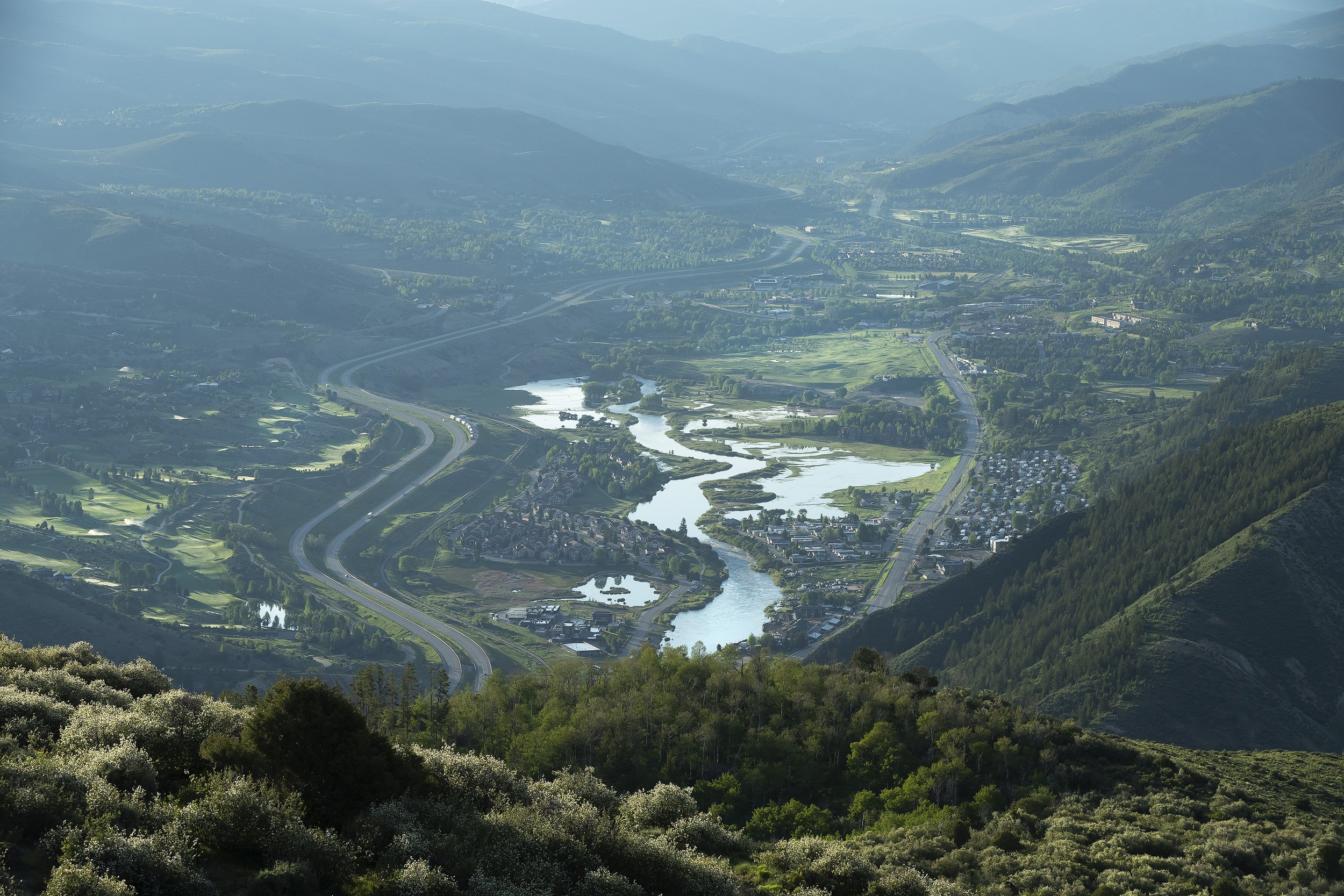 EAGLE RIVER VALLEY FROM BELLYACHE RIDGE
