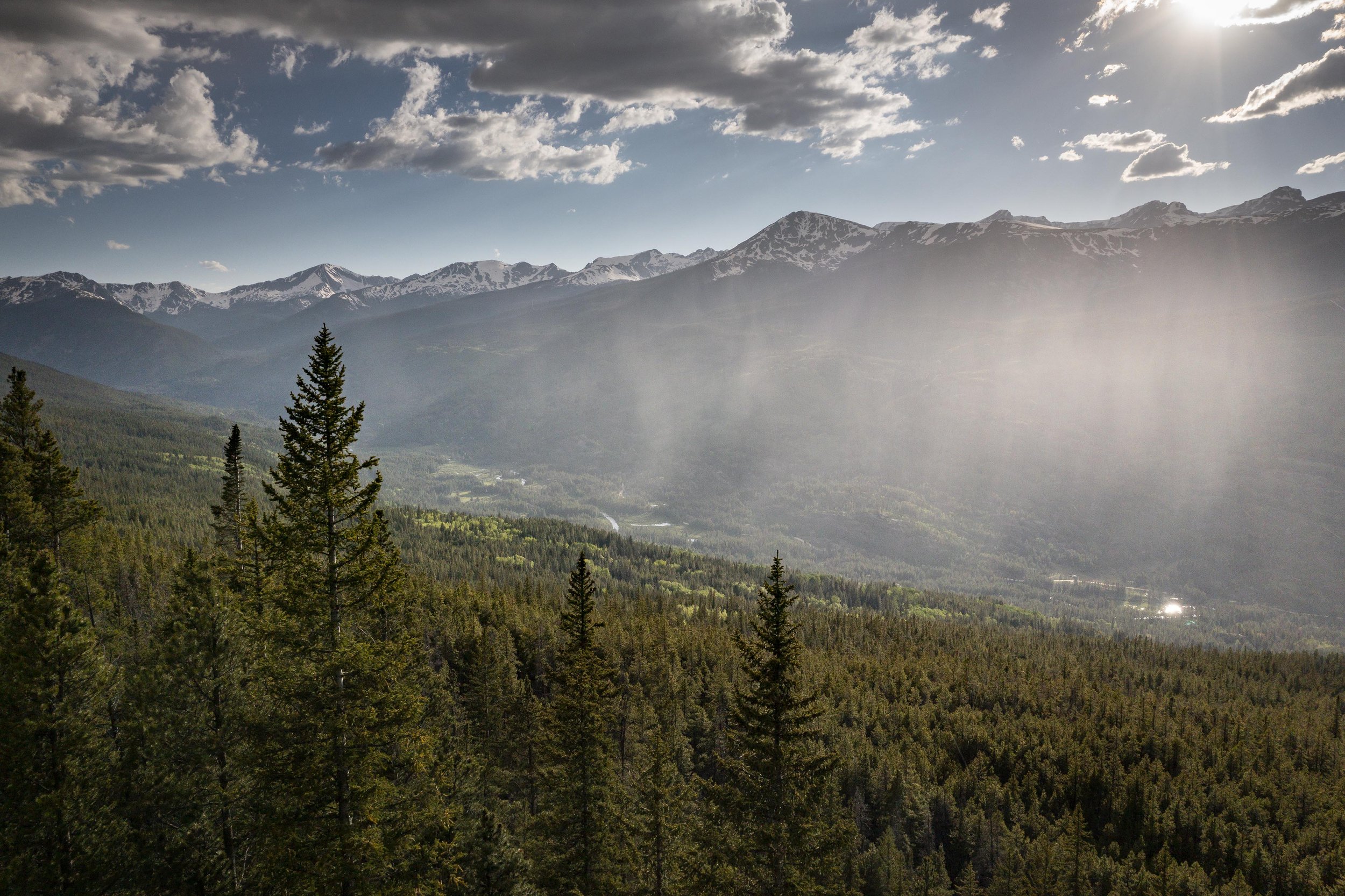 RAINSHOWER OVER HOMESTAKE VALLEY