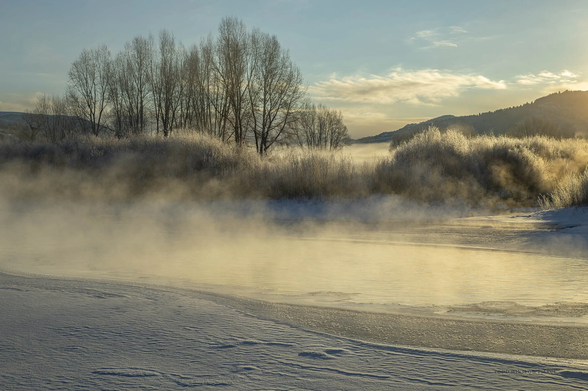 SUBZERO SUNRISE, EAGLE RIVER, EDWARDS