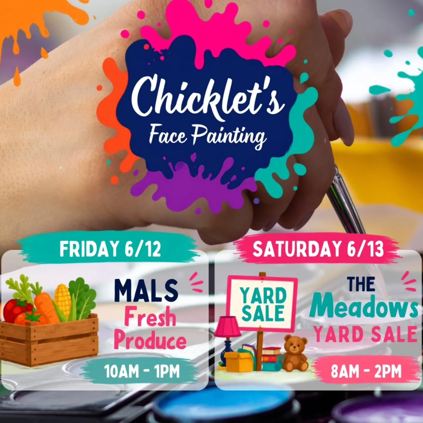 Come see us this weekend! 

Rain or shine 🌦🌂🌞🌻