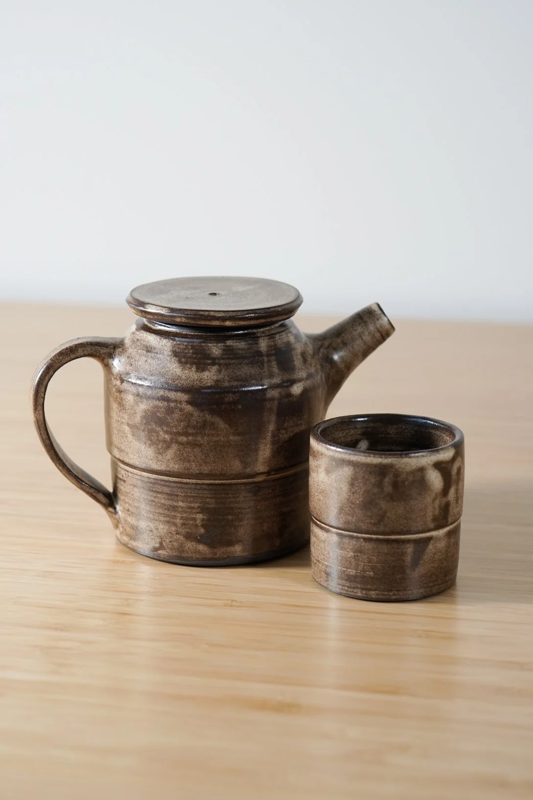 Black Lamina Teapot Set