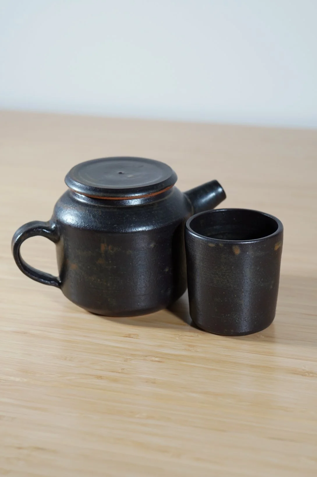Tenmoku Teapot Set