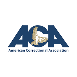 Logo of the American Correctional Association featuring an eagle and the initials 'ACA'.