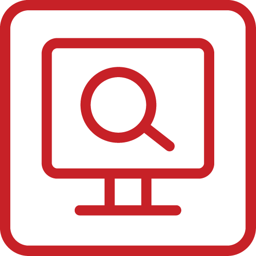 An icon representing search engine optimization.