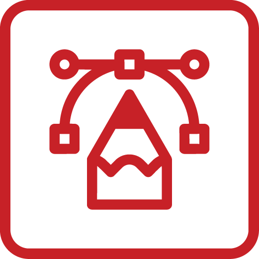 An icon representing graphic design services.