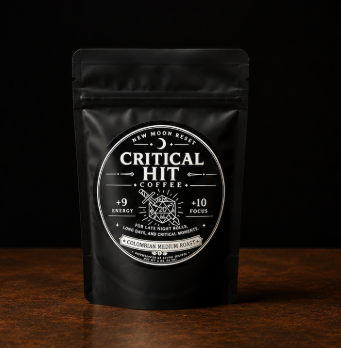Critical Hit Coffee – Colombian Medium Roast - Fresh Roasted - Net WT 2 oz
