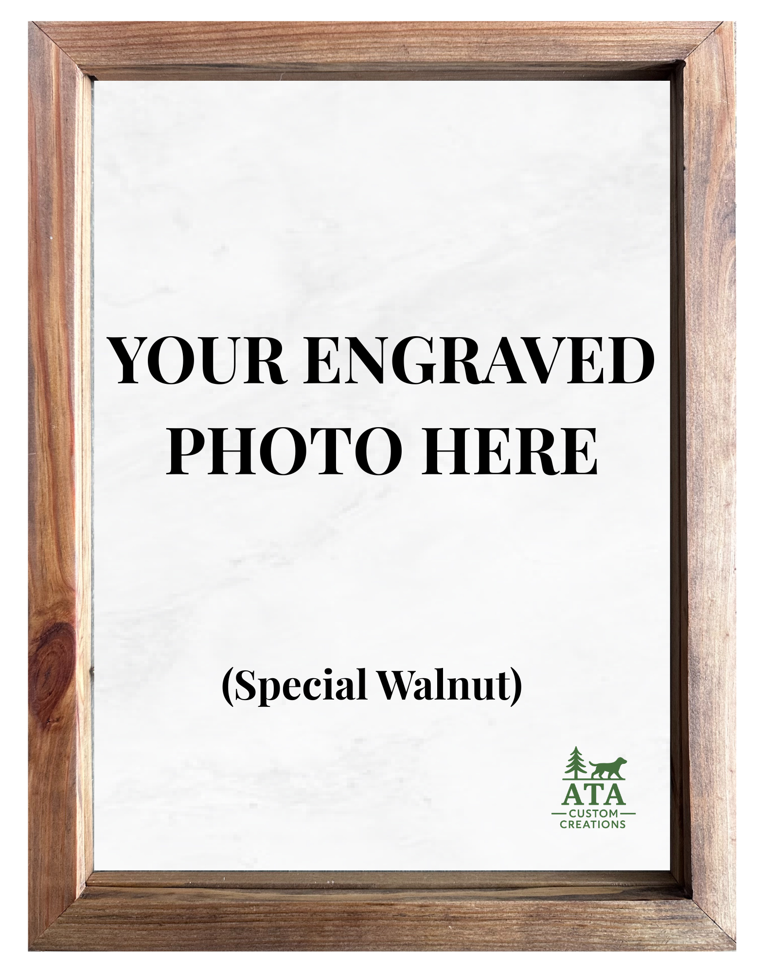 Laser Engraved Portrait - Standard Frame