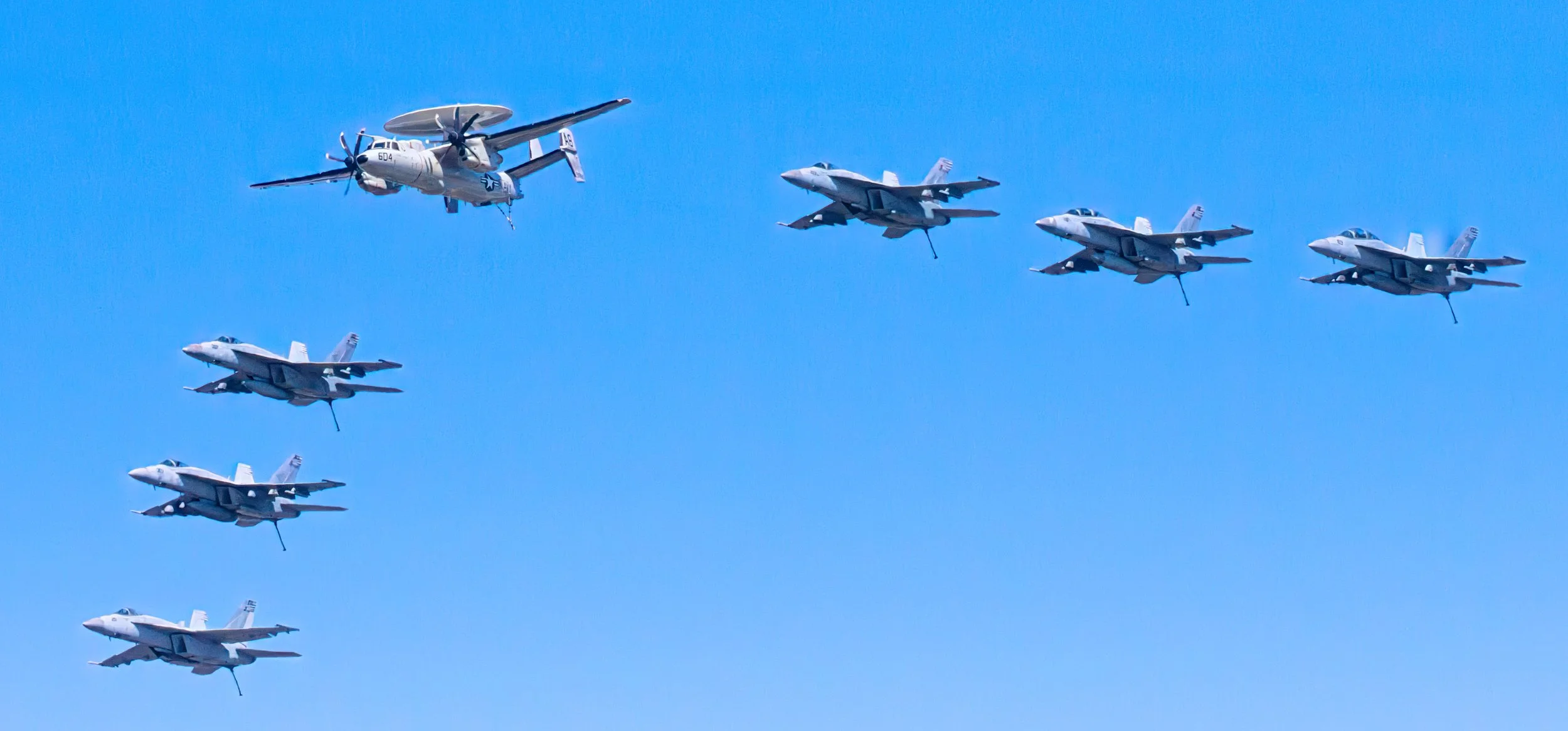 The Fleet Flyover of the United States Navy celebrating 250 years of the USN during the NAS Oceana Air Show in Virginia Beach, VA. in September of 2025.