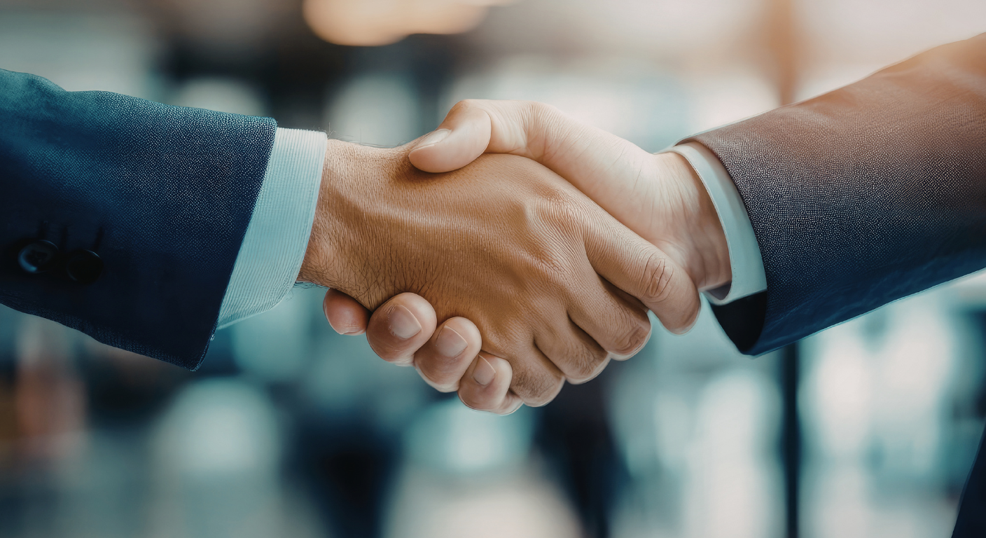 Handshake representing trusted Michigan commercial title services, escrow coordination, and successful real estate closings.