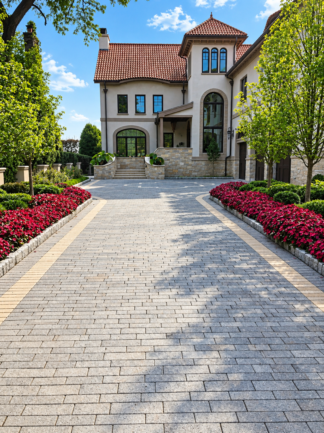 paver driveway installation in Island Lake, IL