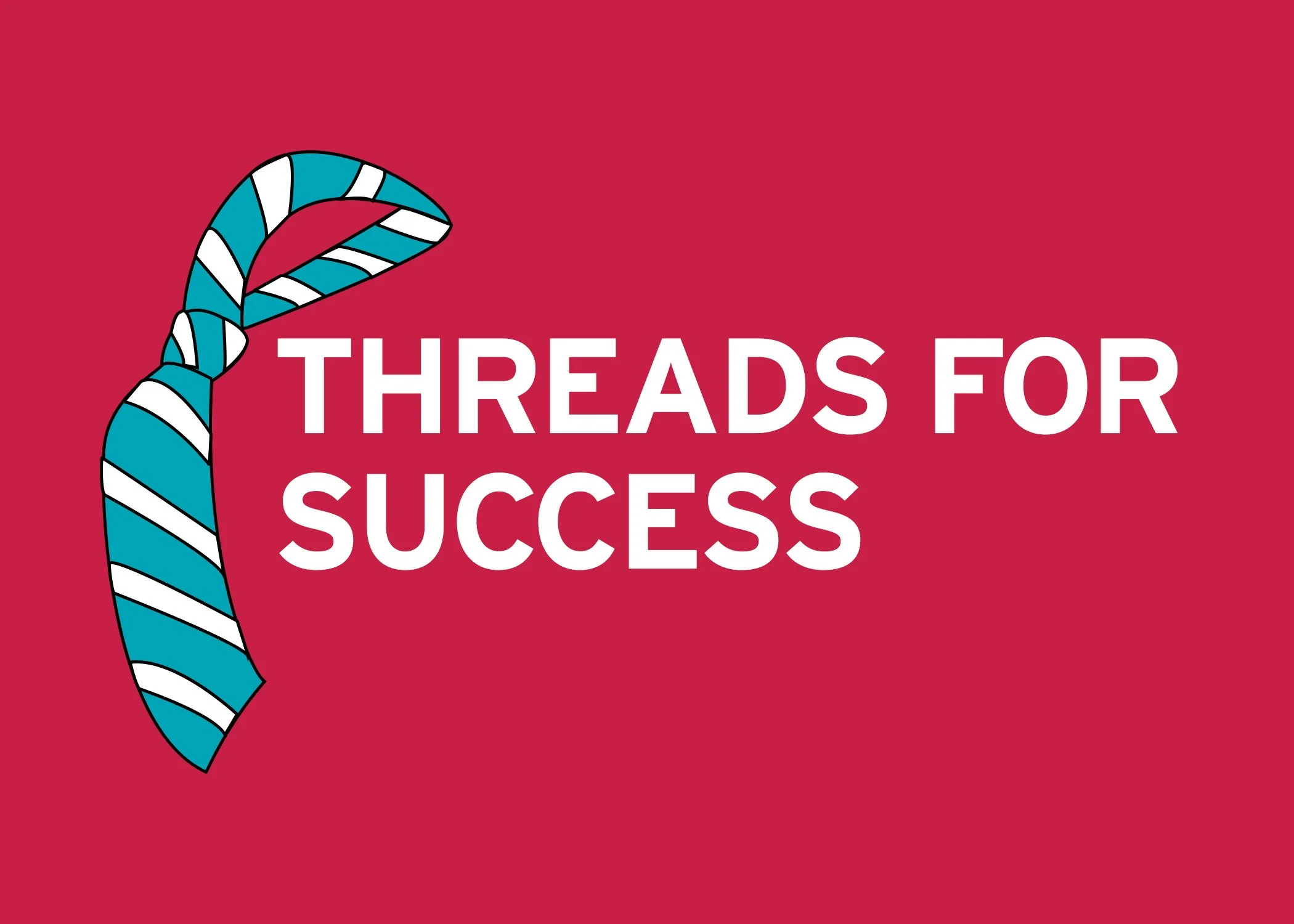 Threads for success mock news conference logo