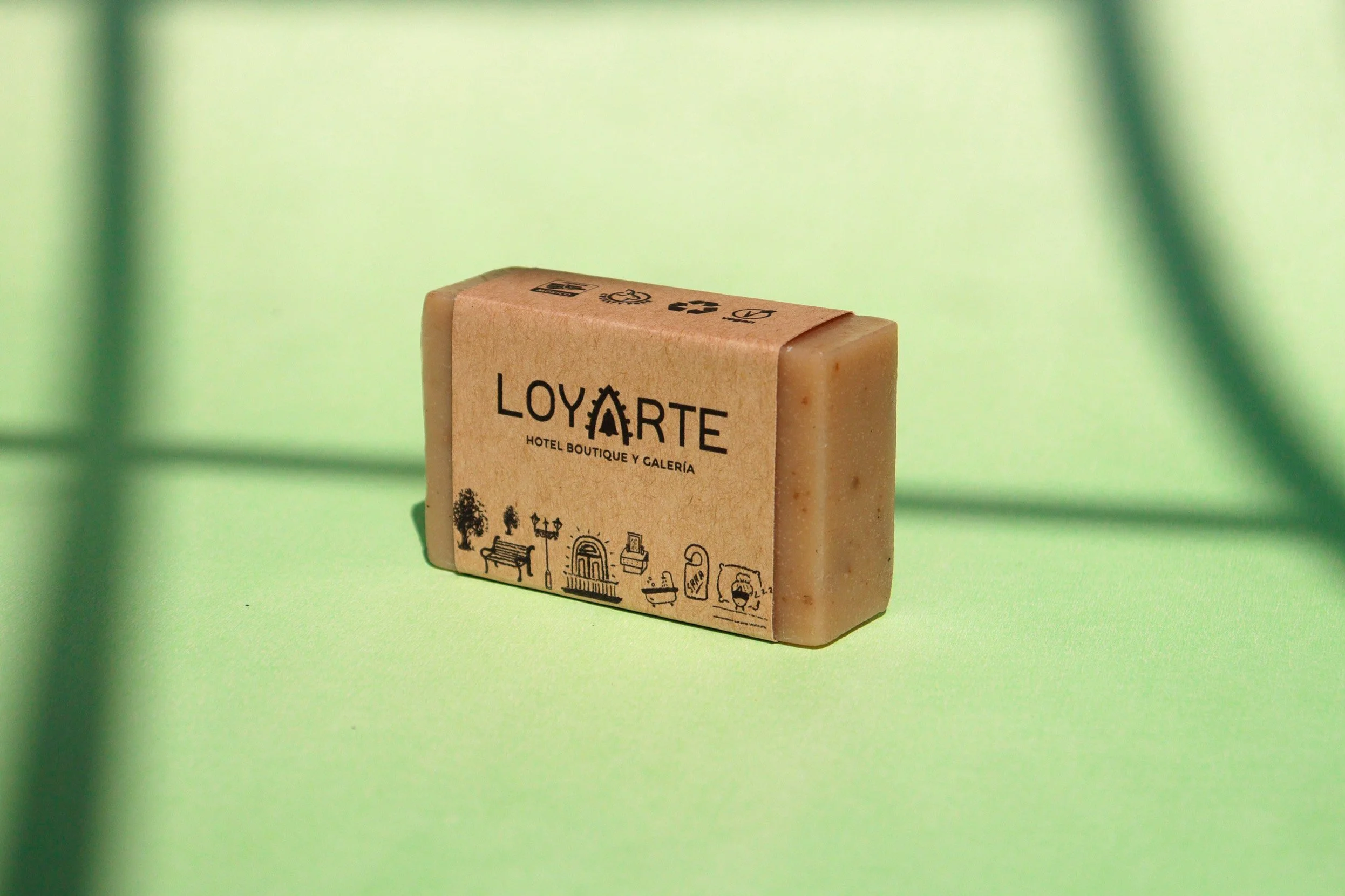 Aplicación de branding: etiqueta de jabón