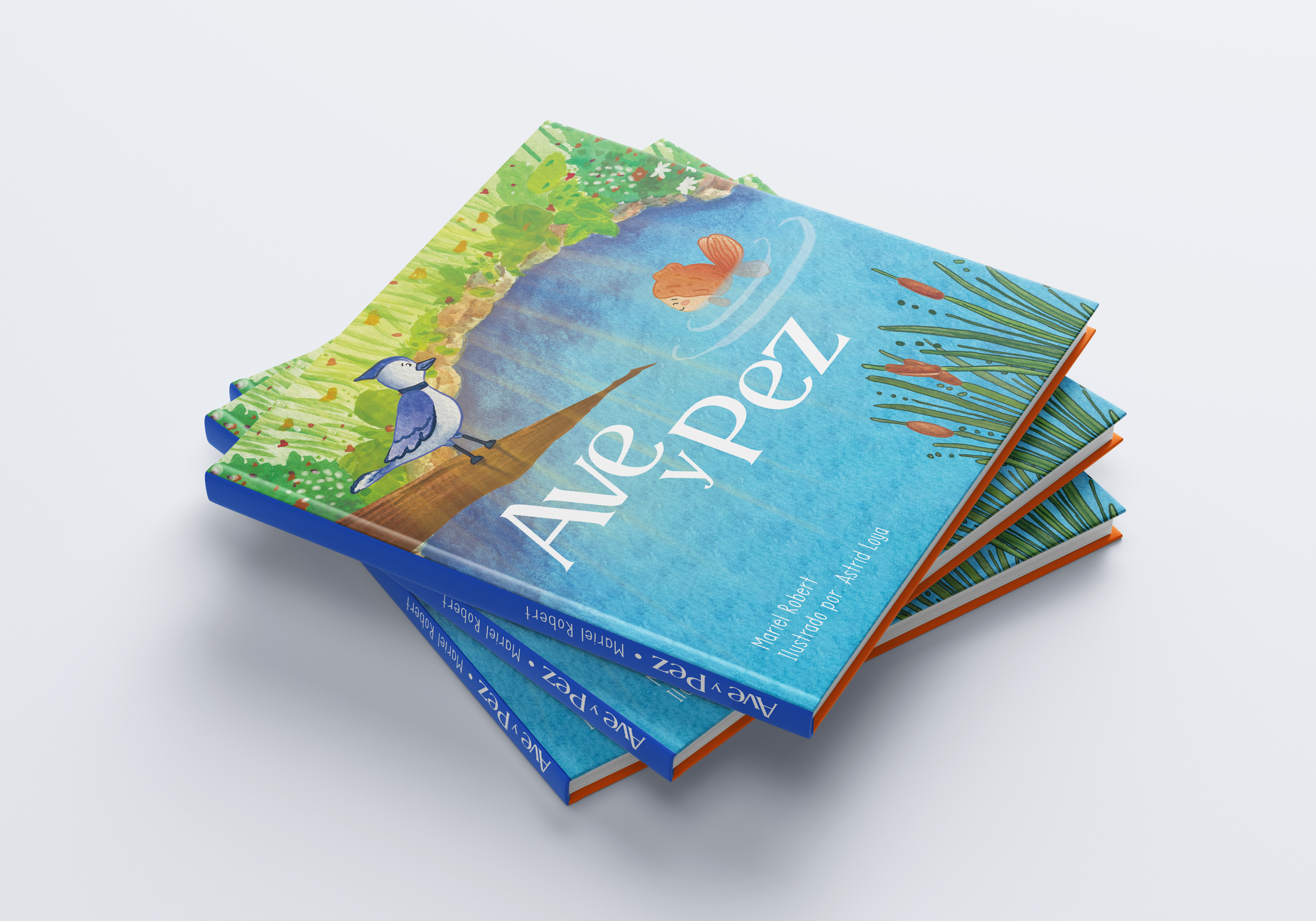 Cuento ilustrado Ave y Pez