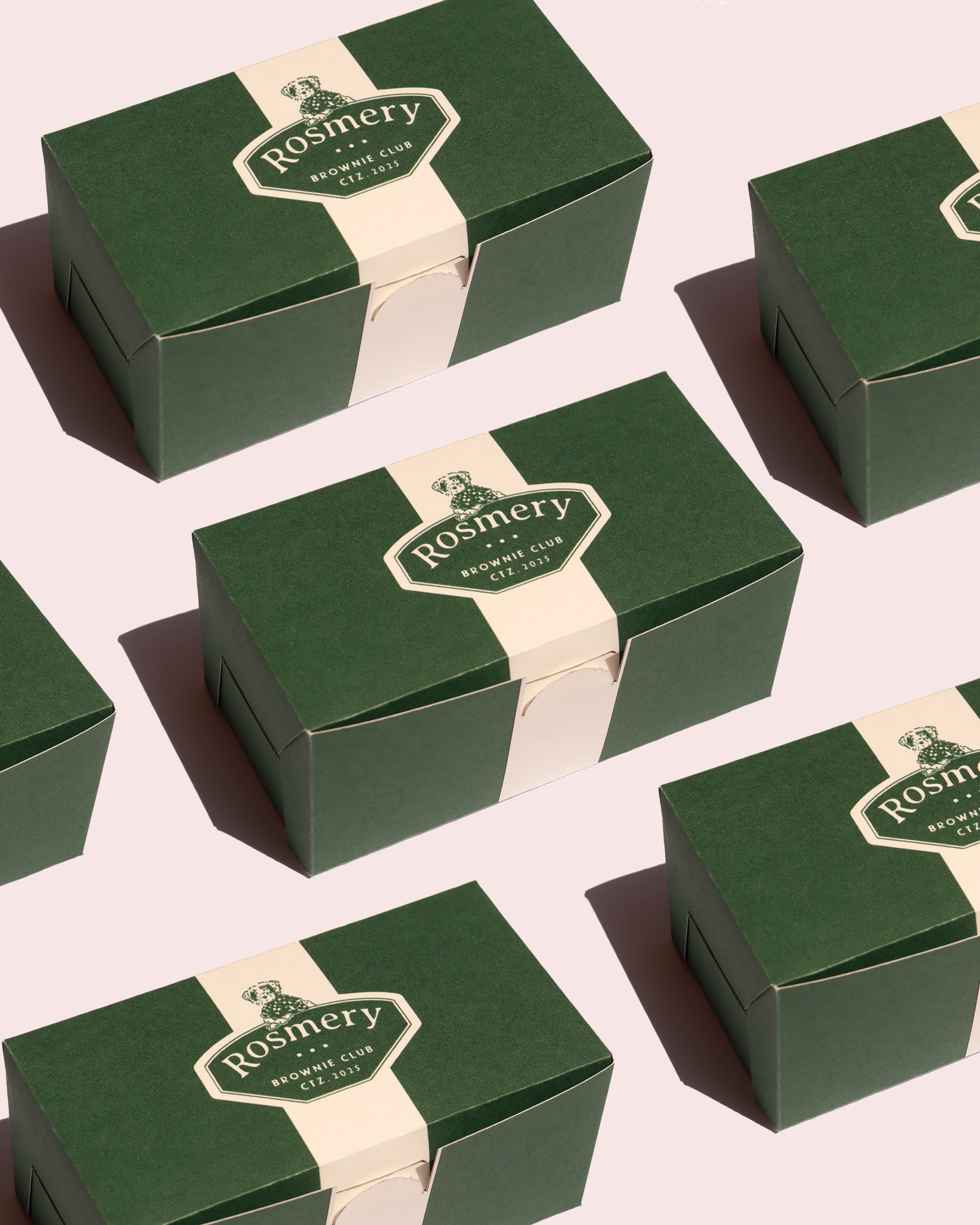 Aplicación de branding: Cajas para brownies