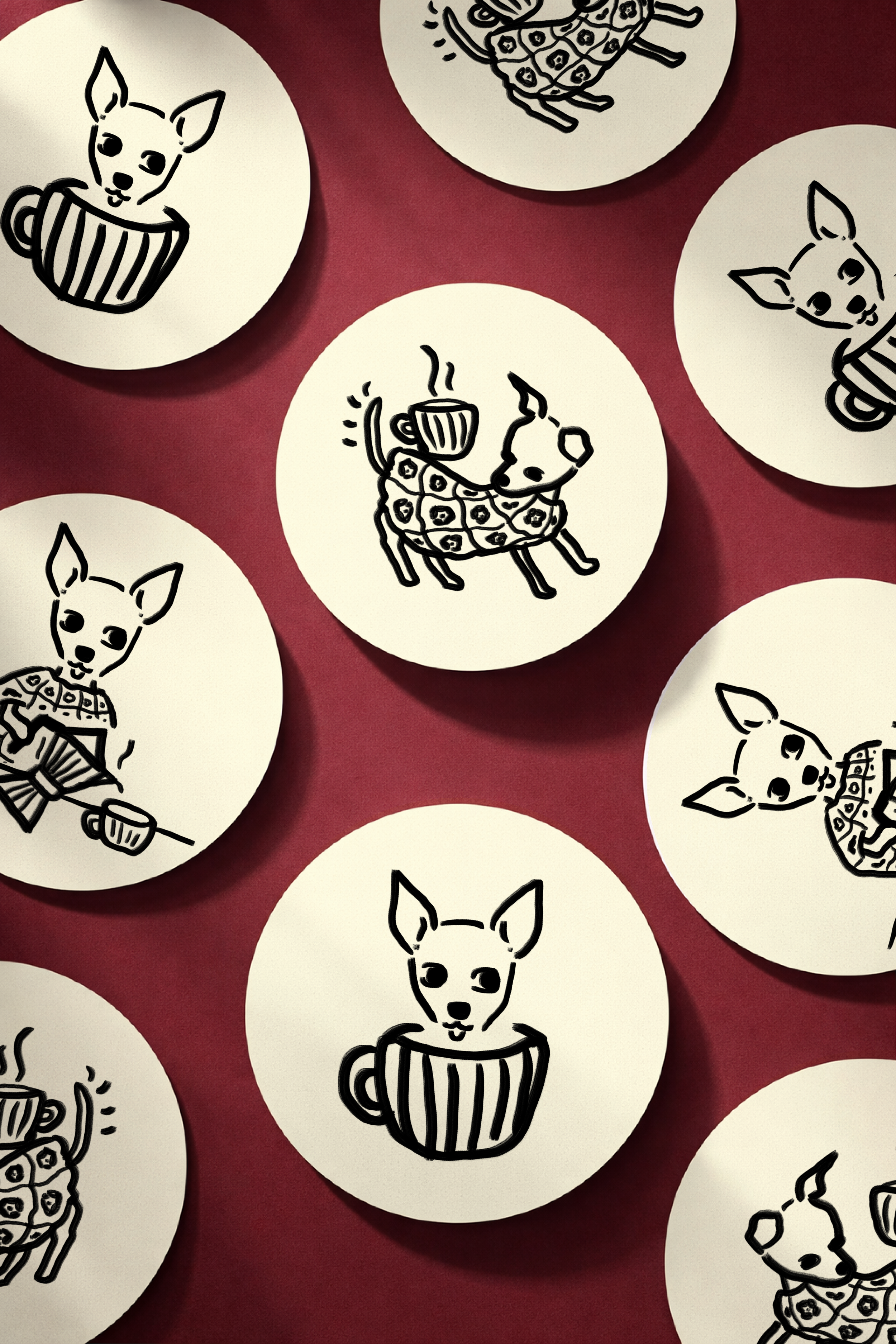 Colección doodles chihuahua