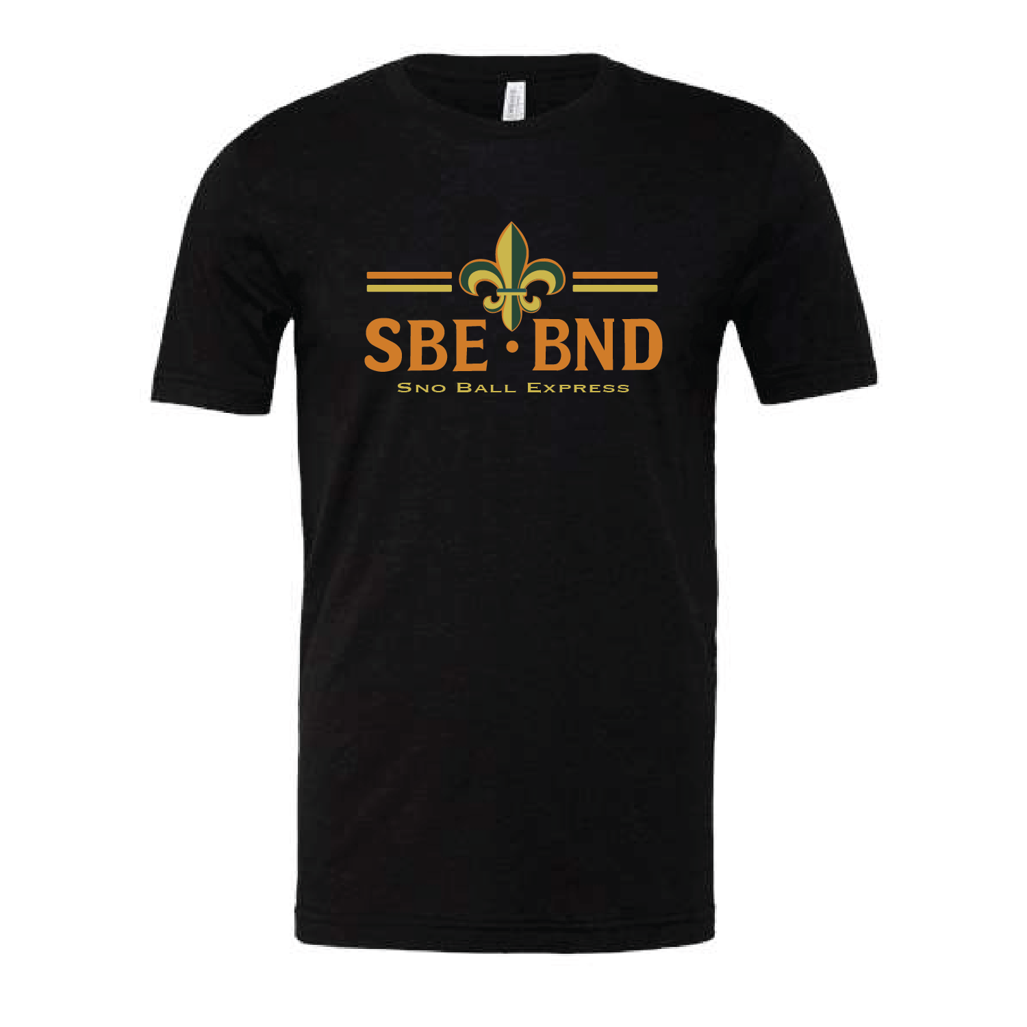 Black Tee, Vintage Orange Logo