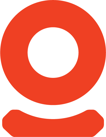Red pin icon with a circular head and a rounded base.