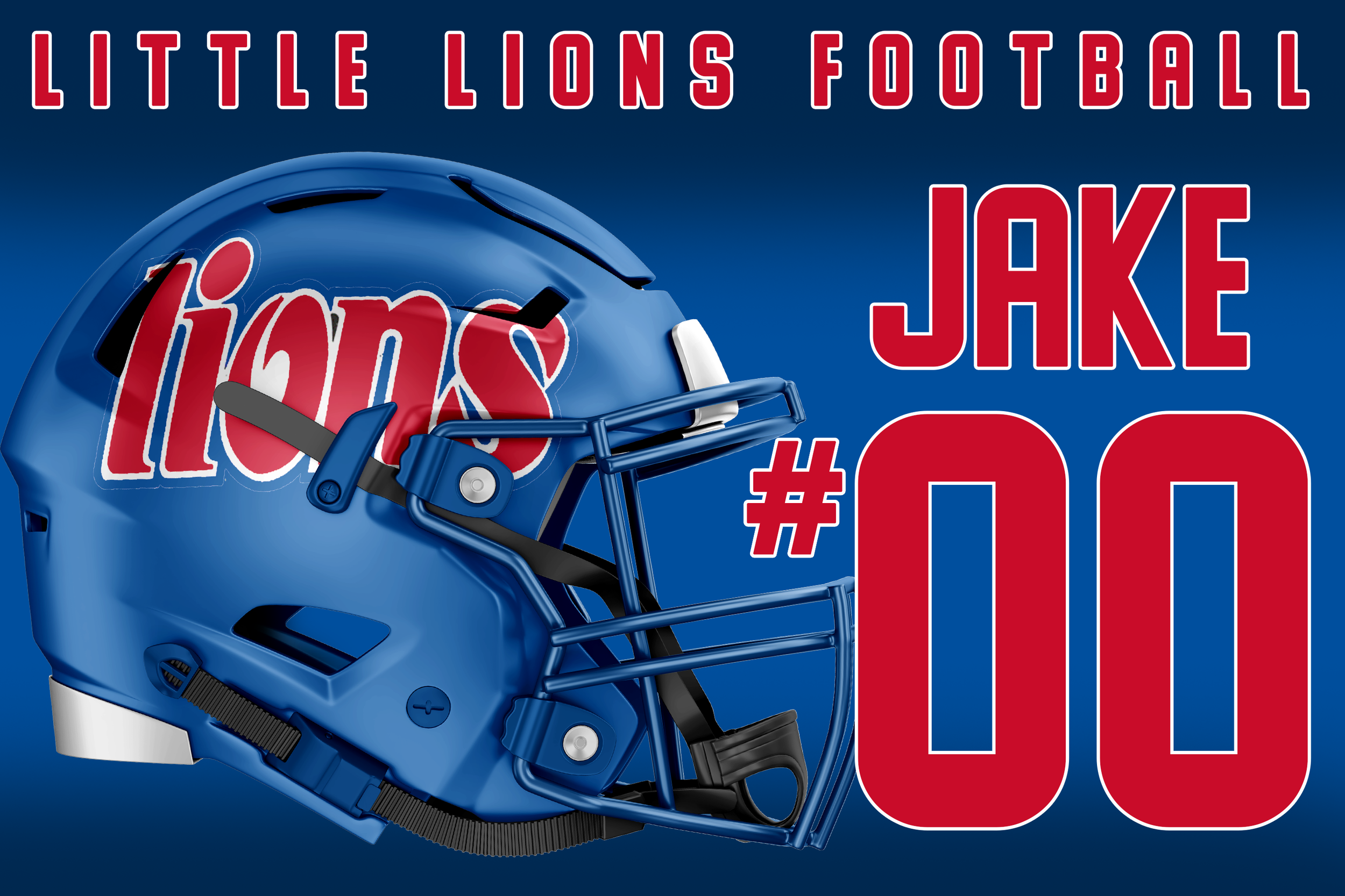 Little Lions Yard Sign — Helmet
