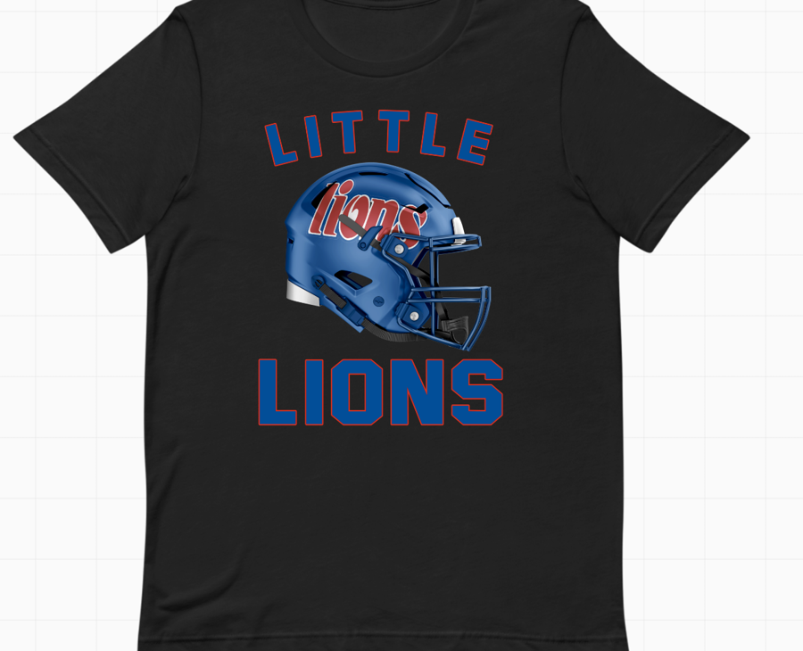 Little Lions Tee — #6 Varsity Helmet, Little Lions