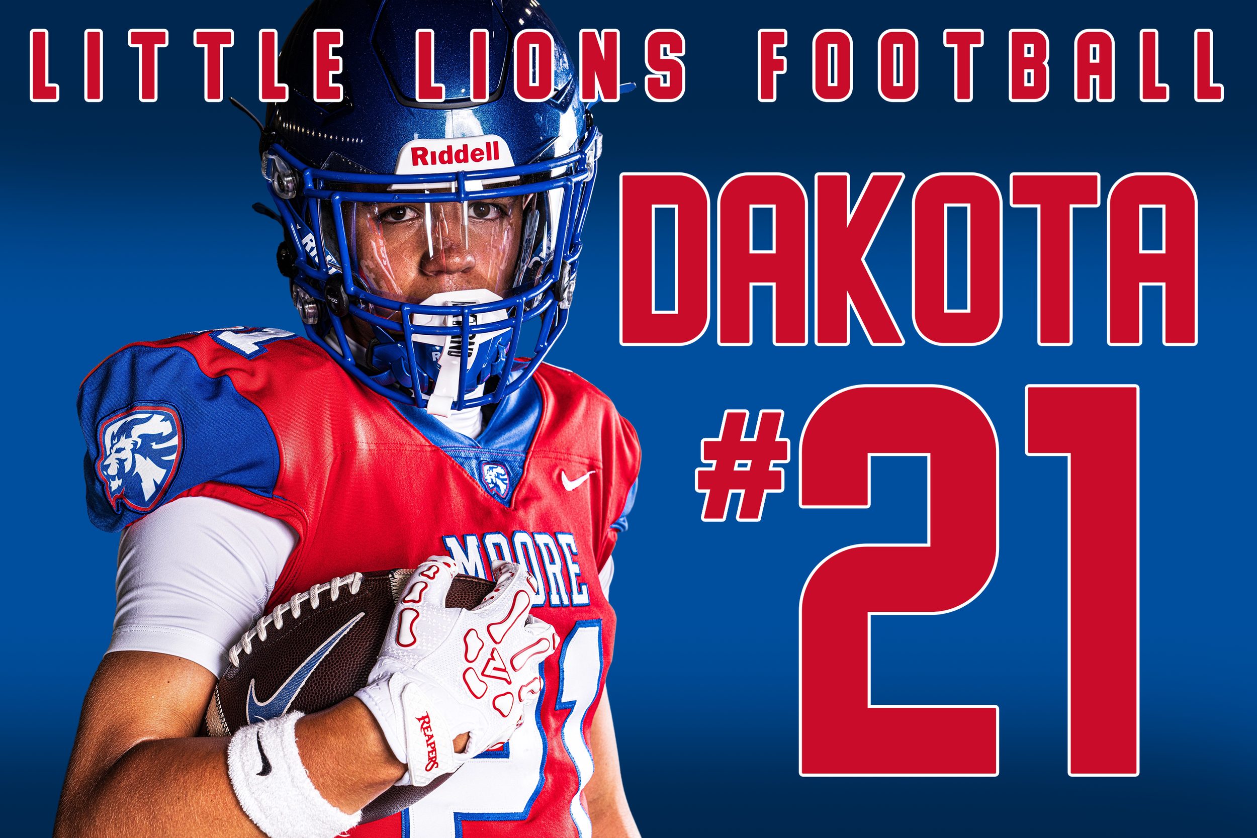 Little Lions Yard Sign — Player Photo
