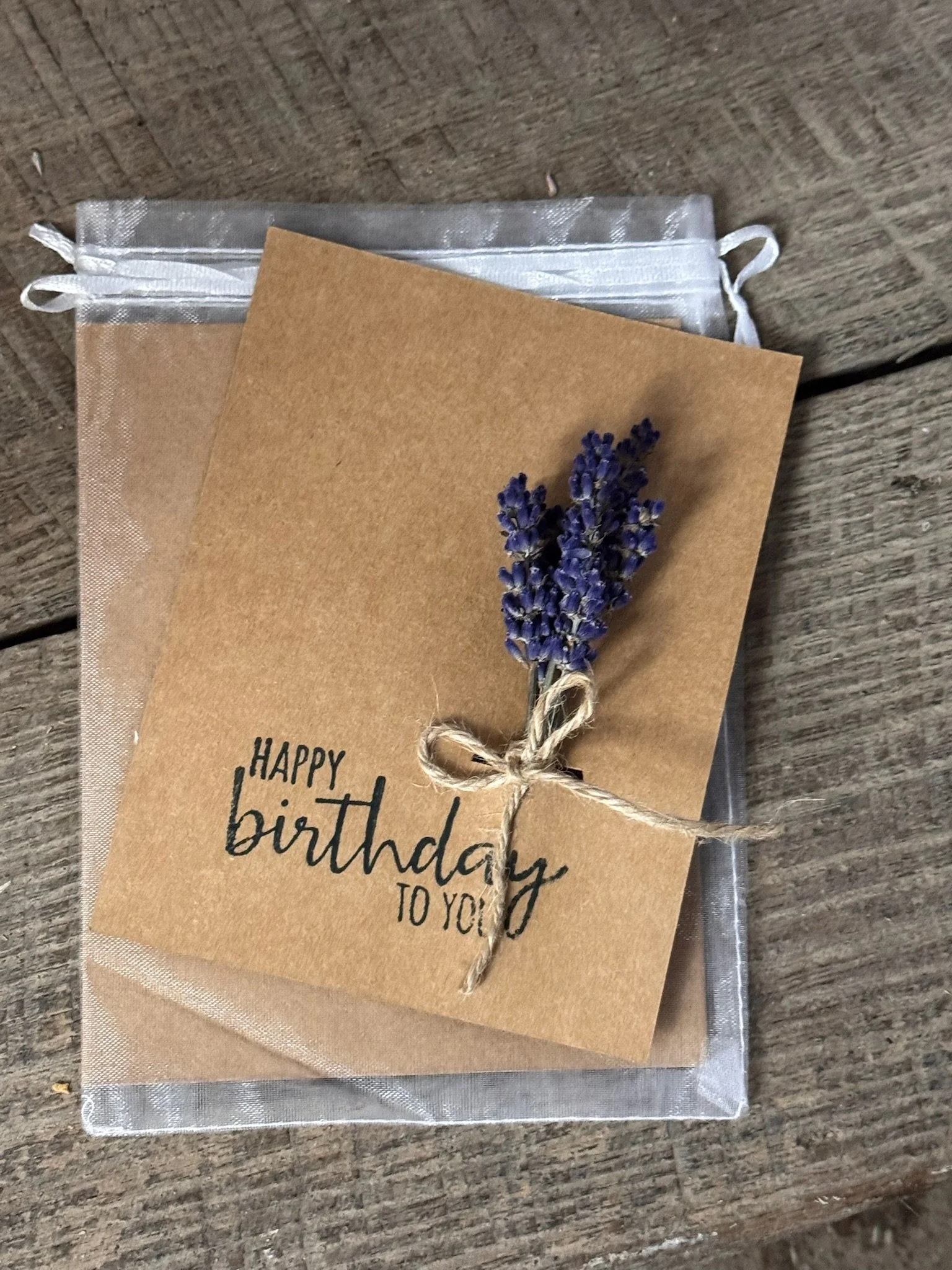 Dried Floral Card