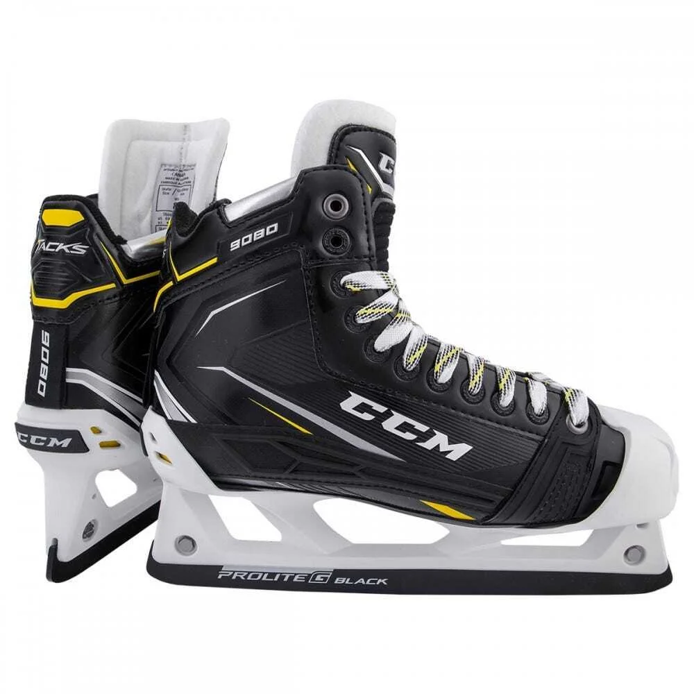 CCM GOAL SKATES TACKS 9080 SR 8 D