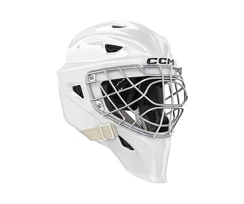 CCM GOAL MASK AXIS F9 SR WHITE L
