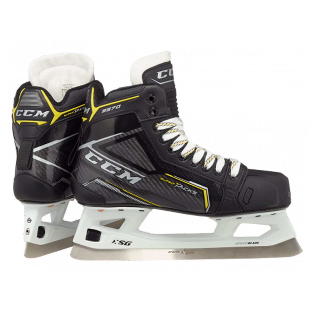 CCM GOAL SKATES SUPER TACKS 9370 SIZE SR 8 D