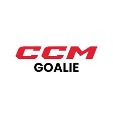 CGM Goalies logo with red and black text on a white background
