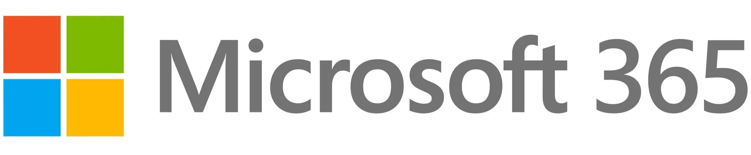 Microsoft 365 logo with four colored squares and the text 'Microsoft 365'.
