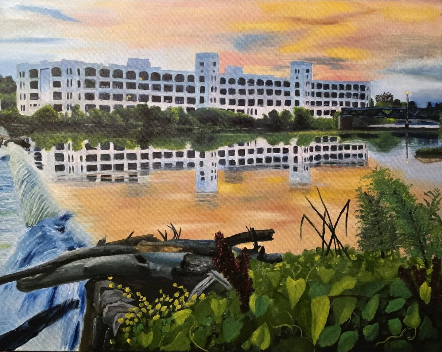 The Iconic White Mill - 24x30 Oil Painting