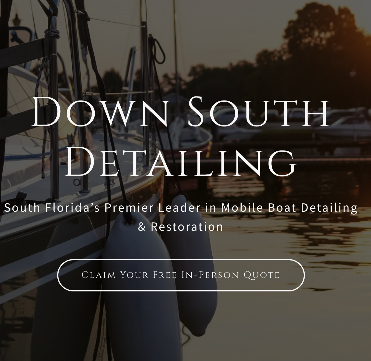 Boats docked at a marina during sunset in Florida.