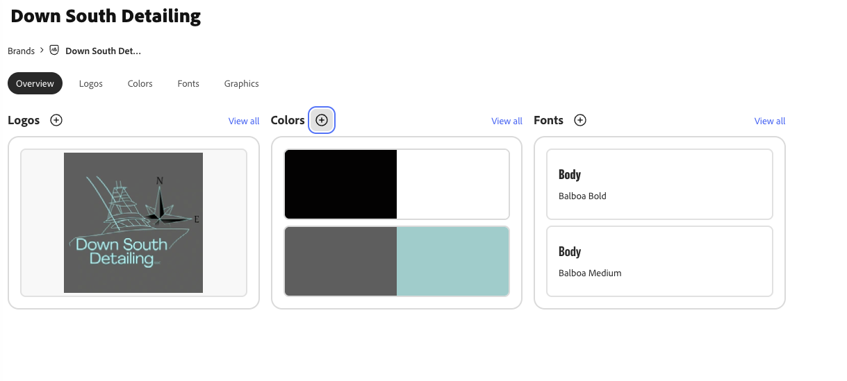 Logo for Down South Detailing featuring a line drawing of a boat and a compass rose, with light blue text.