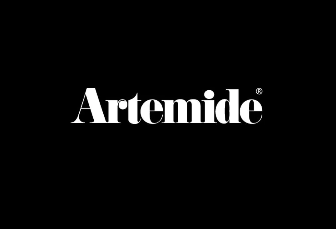 Black background with the word "Artemide" in white text centered.