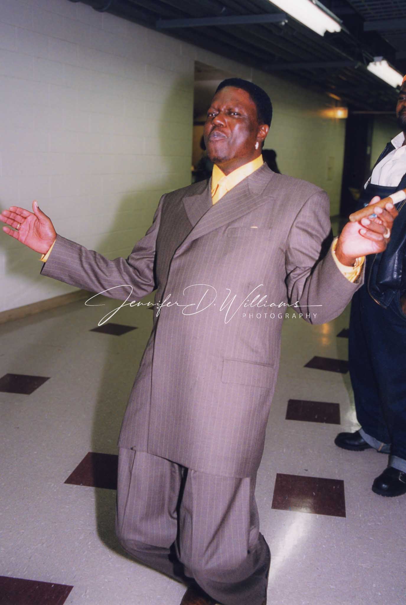 Bernie Mac Backstage Kings of Comedy Tour Chicago 1999