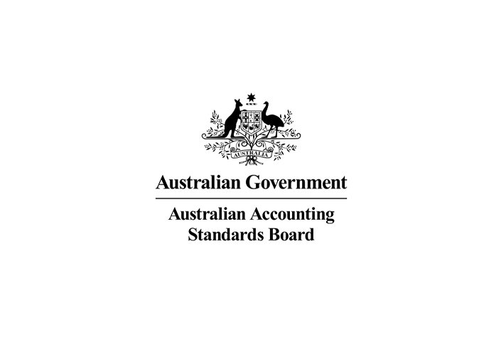 Cover page of the Australian Accounting Standards Board document with the Australian government crest at the top and text below.