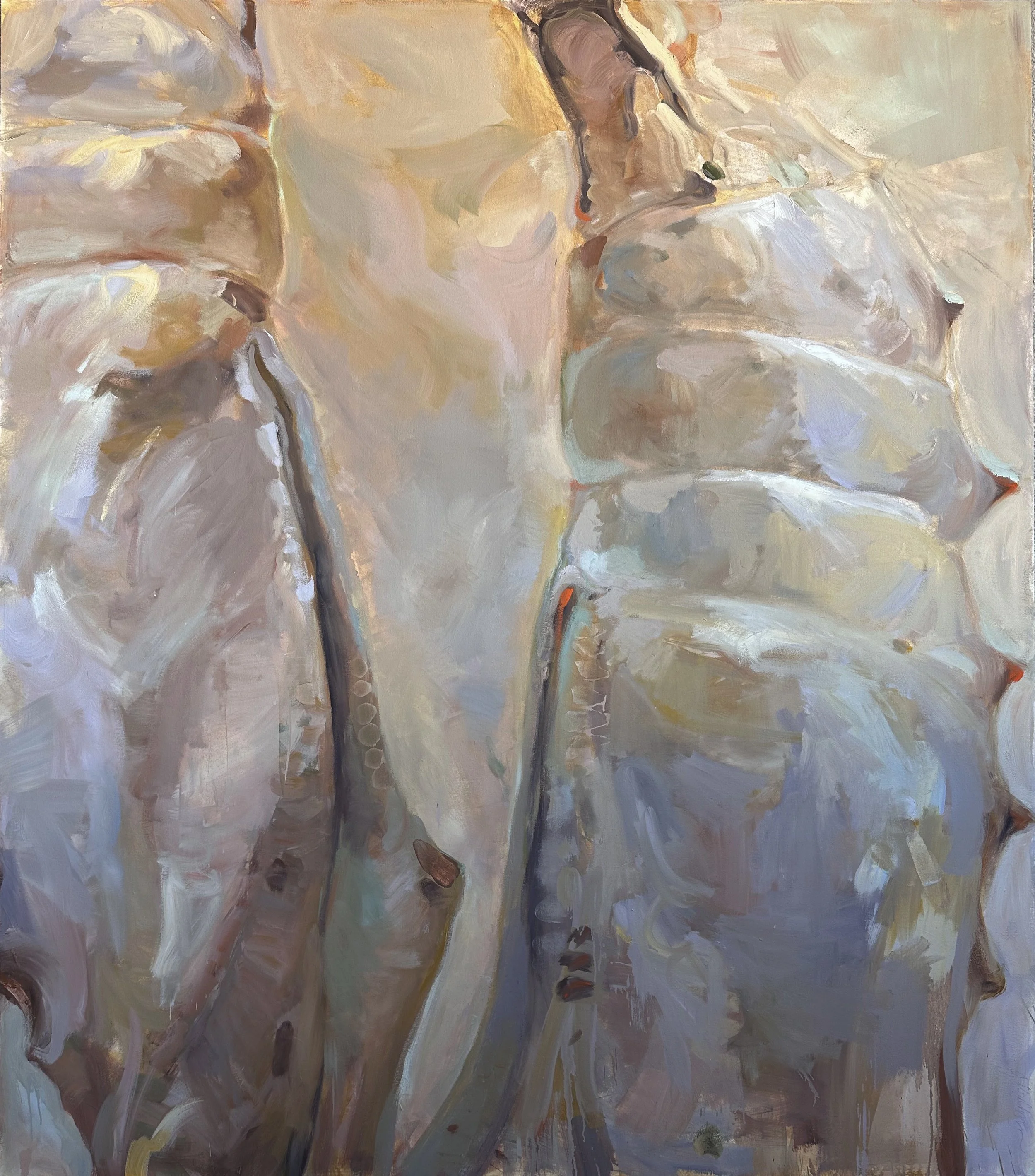 original oil painting by Gabrielle b. McLean depicting an empty crysalis