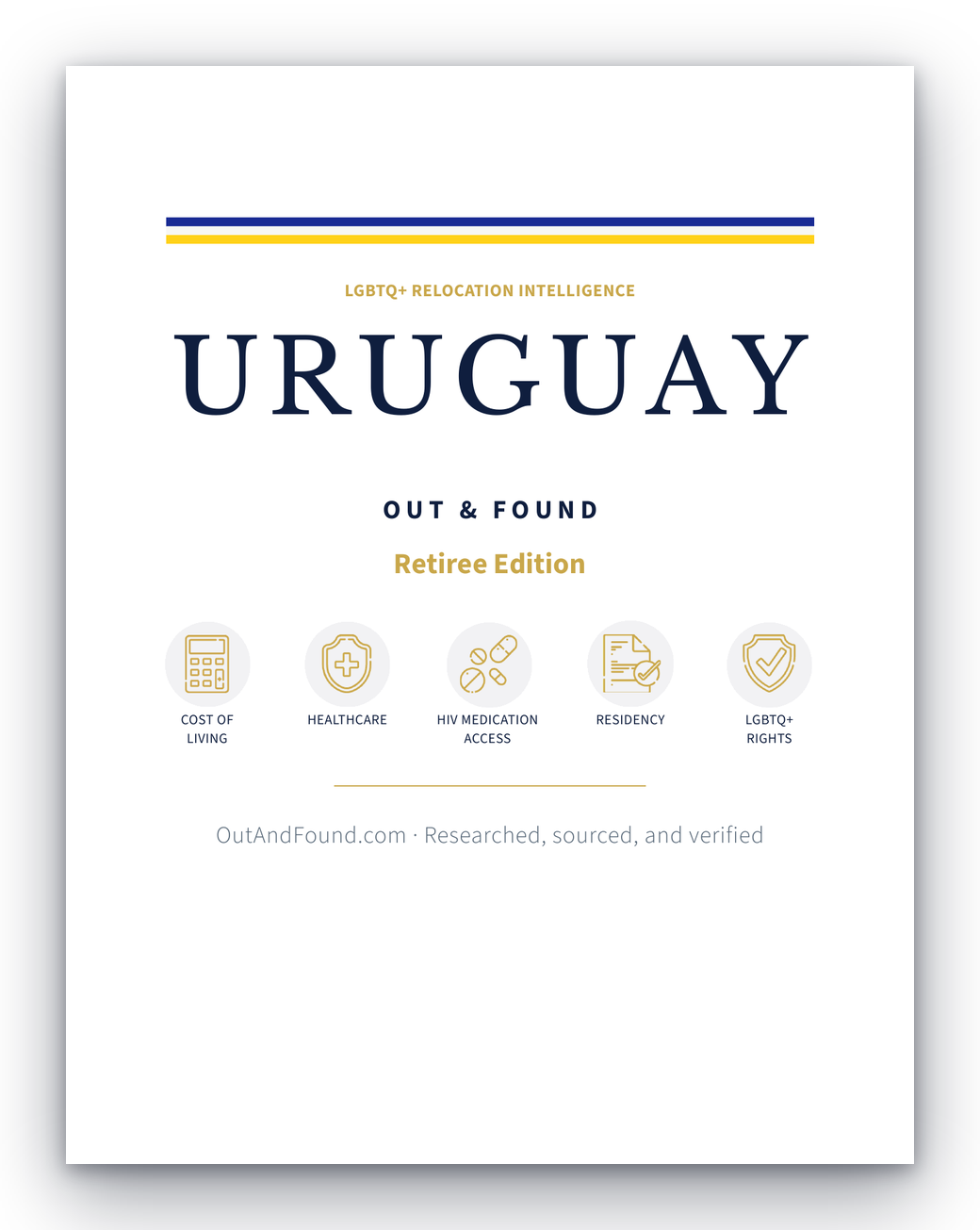 Out & Found Uruguay Retiree Edition guide cover