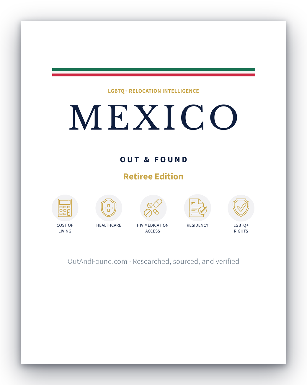 Out & Found Mexico Retiree Edition guide cover