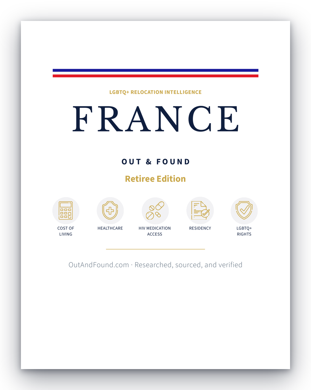Out & Found France Retiree Edition guide cover