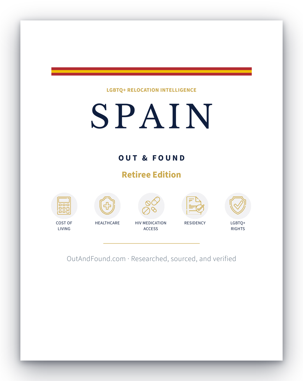 Out & Found Spain Retiree Edition guide cover